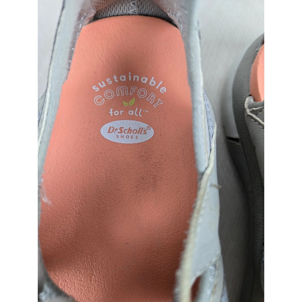 Dr Scholls Adelle Rek Women 7M Gray Peach Sporty Fisherman Sandals Walking Shoes - Picture 4 of 10
